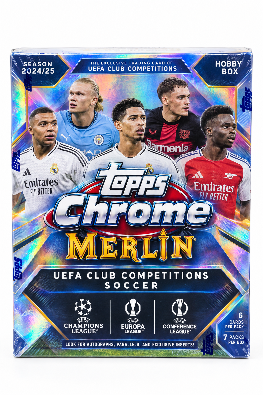 (Local Pick Up Only) 2024-25 Topps Chrome Merlin UEFA Club Competitions Soccer Hobby Box