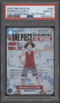 Monkey D Luffy One Piece Card Game College Basketball US Voyage #055 PSA 10 #5