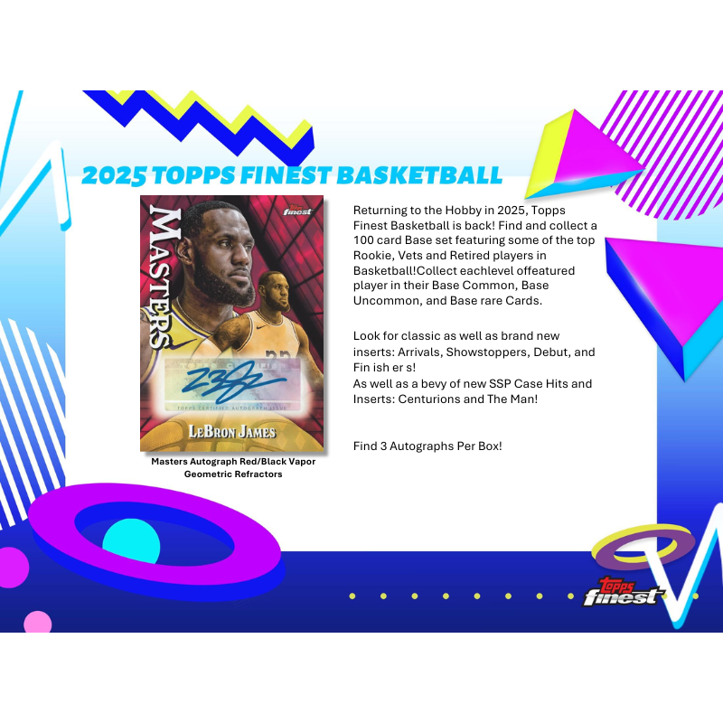 2024/25 Topps Finest Basketball Breaker's Delight Box